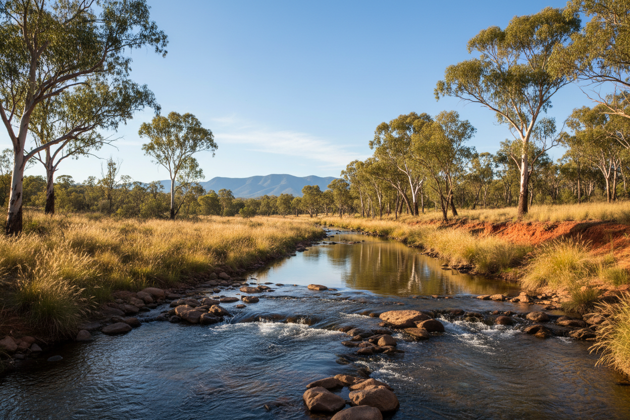 Australia river water flow
